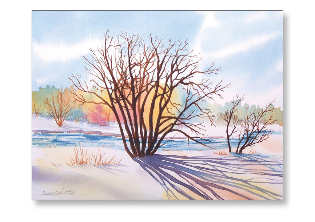 Watercolour Painting Winter Days