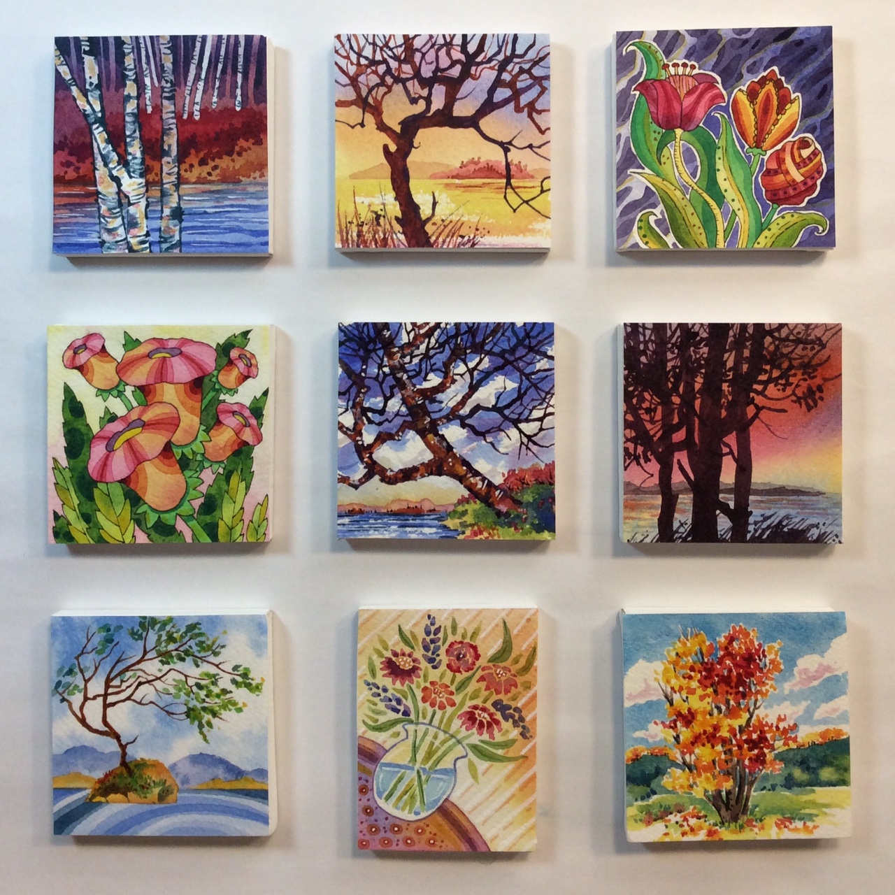 Miniature Original Watercolour Paintings Susan Little Watercolour